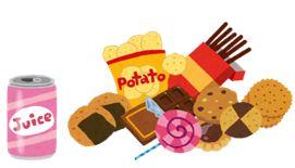 ジュースやお菓子の絵