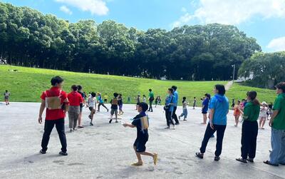 第２回（水遊び）の様子