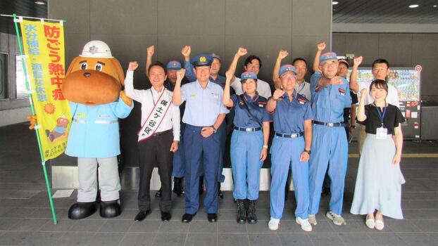 従事者との集合写真