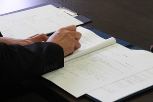調印の様子