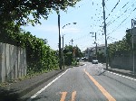 Photograph of the road to Shin-Sakuragaoka