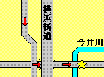 今井橋バス停地図