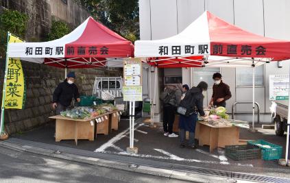 直売会の風景