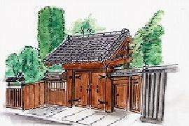 境木立場跡の絵