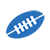 ラグビーボールのアイコン