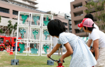 水消火器訓練の様子