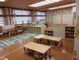 分園的保育室hatakigashira會館裡有。