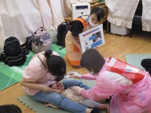 歯科衛生士から、歯みがきの仕方のポイントを聞くことができます。