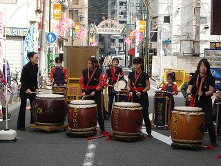 松尾太鼓の演奏