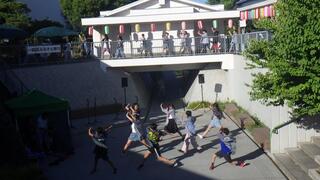 ステージでのよさこいソーランの様子