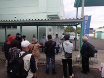 備蓄品紹介の様子