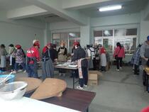 炊き出し訓練の様子