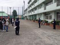 閉会式（区長の講評）の様子