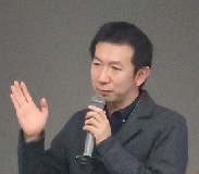 NPO法人よこはま里山研究所松村正治さんの発表の様子