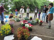 説明を受けているところ