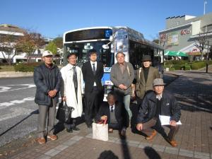 In the Ryokuen area, we succeeded in test operation of circling buses.