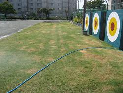 平成22年10月23日の冬芝種まき後の写真