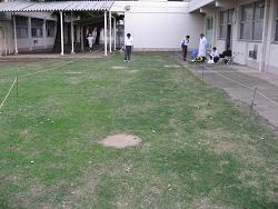 平成22年11月２日の冬芝種まき後の写真