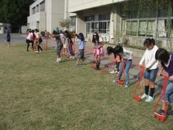 芝生の生育状況の写真