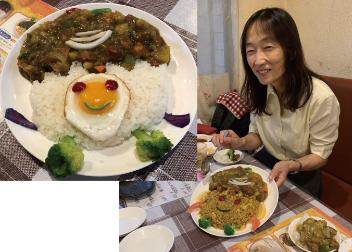 Shunkanakan Curry fried rice, fried egg curry