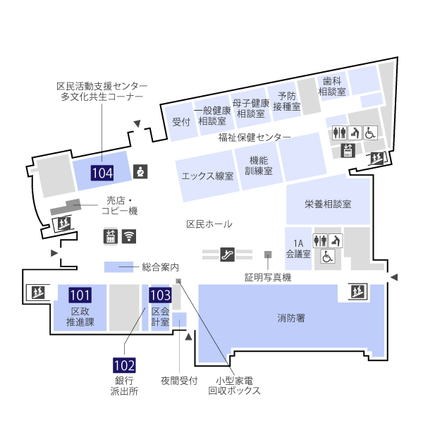 １階フロアマップ