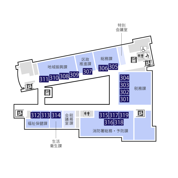 ３階フロアマップ