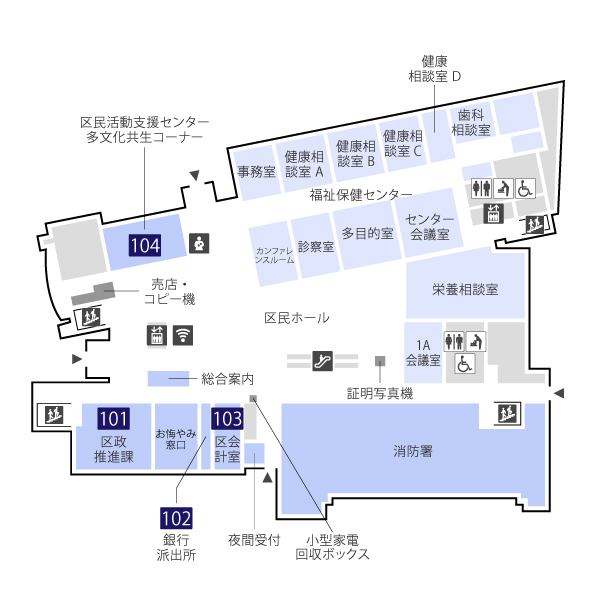 １階フロアマップ