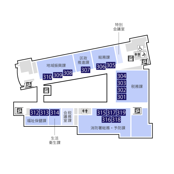 ３階フロアマップ