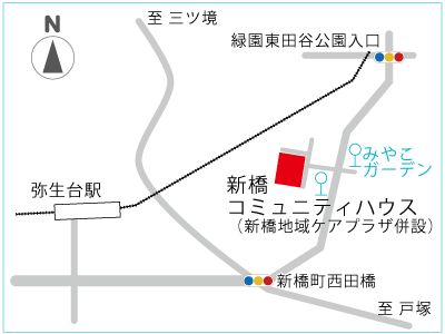 新橋コミュニティハウス地図
