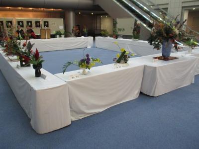 Exhibición de arreglo de flor