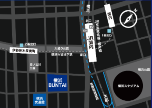 横浜BUNTAIアクセス地図