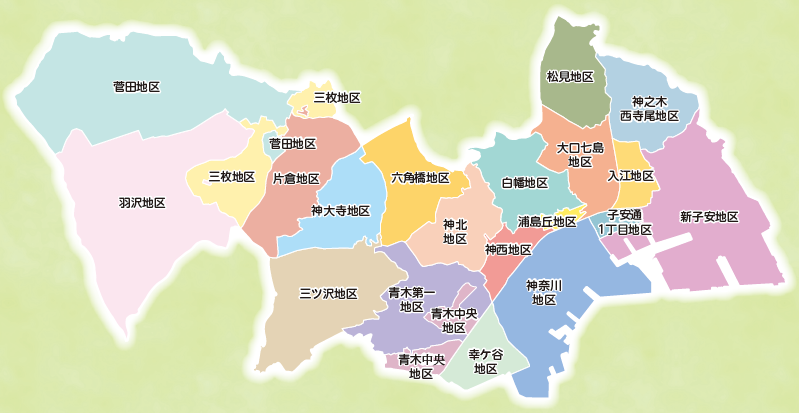 神奈川区全体　地図