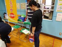 握力測定の様子