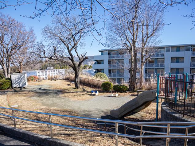 神大寺第二公園　スロープからの景色