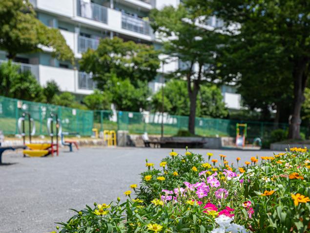 菅田第三公園　花壇