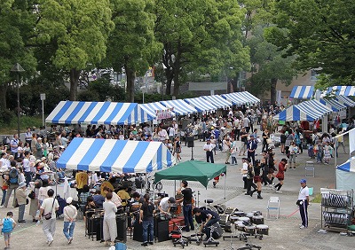 Foi chegado ao Kanagawa Minato festival muitos pessoas