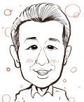 区長の似顔絵