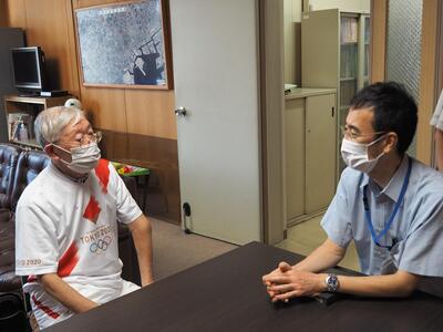 杉田さんと区長