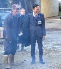 三枚地区小川会長と撮影