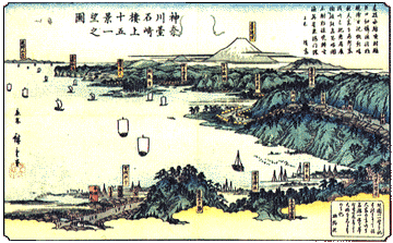 神奈川宿歴史の道絵図