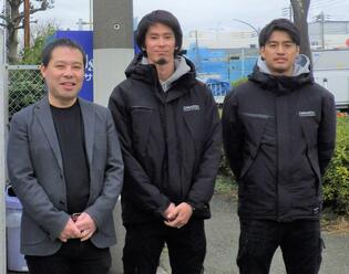 大松運輸の社長とアスリート社員