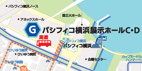 バス乗降場所（パシフィコ横浜）