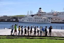 ワーイ、横浜港大好き