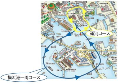 観光船コース地図