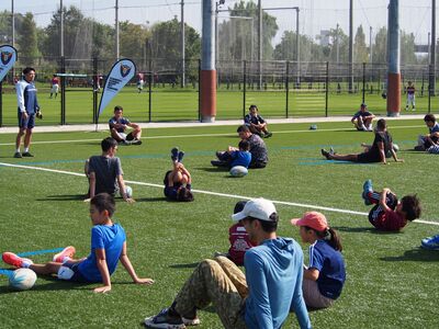 親子ラグビー②