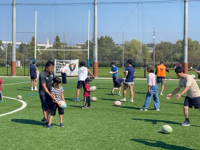 親子ラグビー③