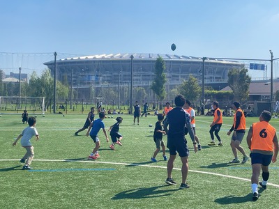 親子ラグビー④