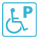 有残疾人对应(轮椅规格)的标志