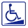 轮椅对应斜坡的标志