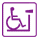 支持輪椅的專用座位arino標記